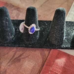 Elegant Blue Lapis and Silver Women's Ring